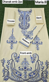 CASUALLY WEAR EMBROIDERED 2 PIECE DHANAK WOOL FABRIC